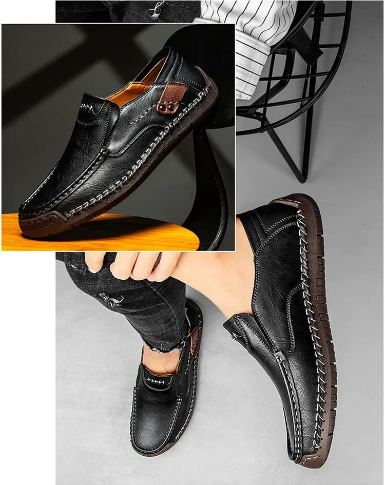 Loafers Breathable Slip on Italian  Shoes