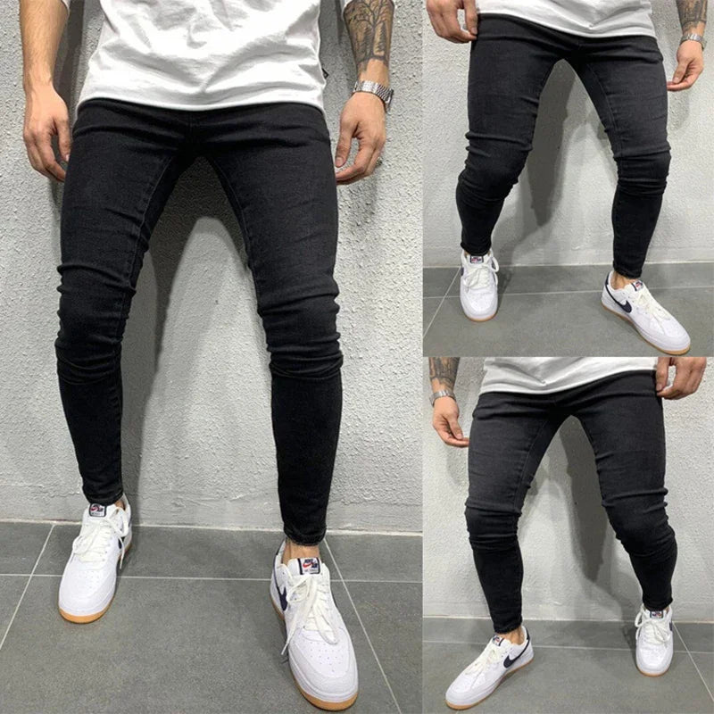 Classic Elasticity Pencil Jeans / pants