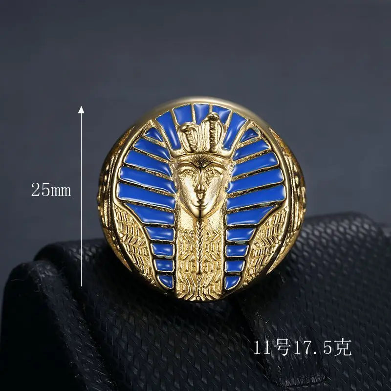 Middle Eastern Titanium Steel Vacuum Gold-Plated ring