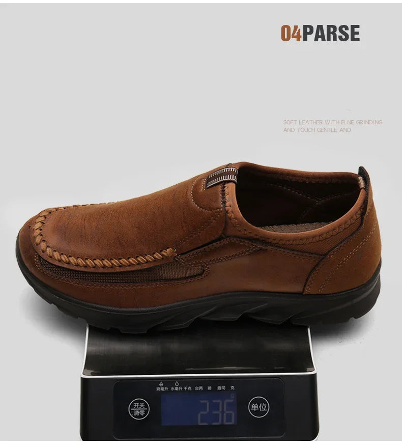 Handmade Retro Leisure Loafers Shoes
