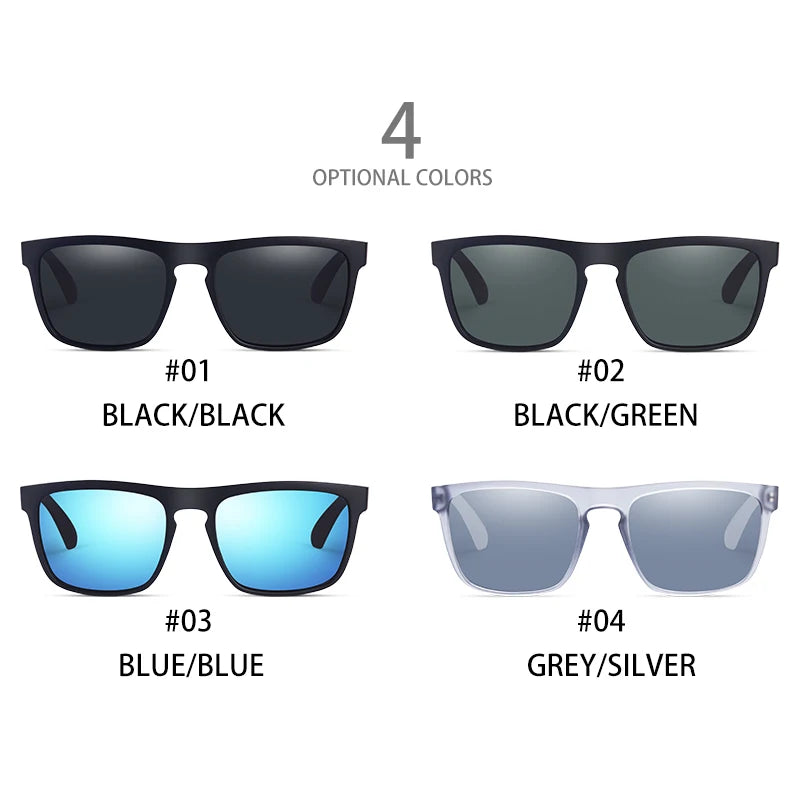 Ravenisa Square Vintage Polarized Sunglasses
