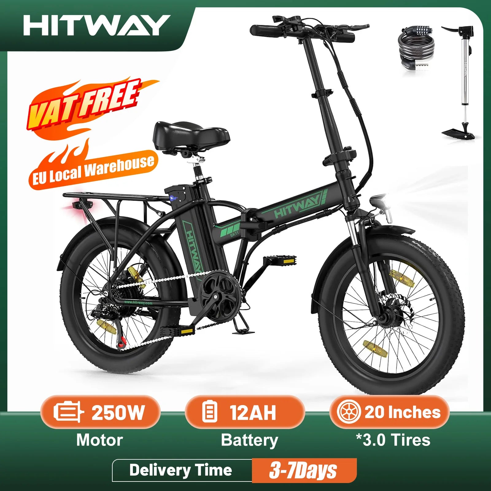 HITWAY Folding Electric Bike