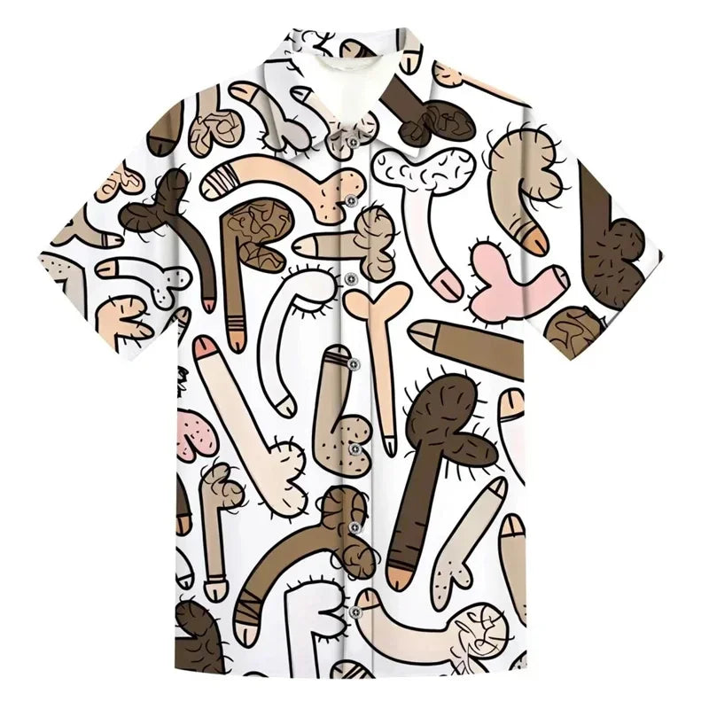 Summer Men's Shirts Beach Short Sleeve