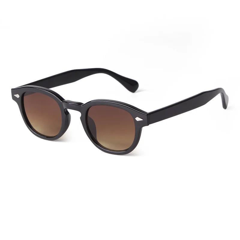 Vintage Fashion Shell Round Sunglasses