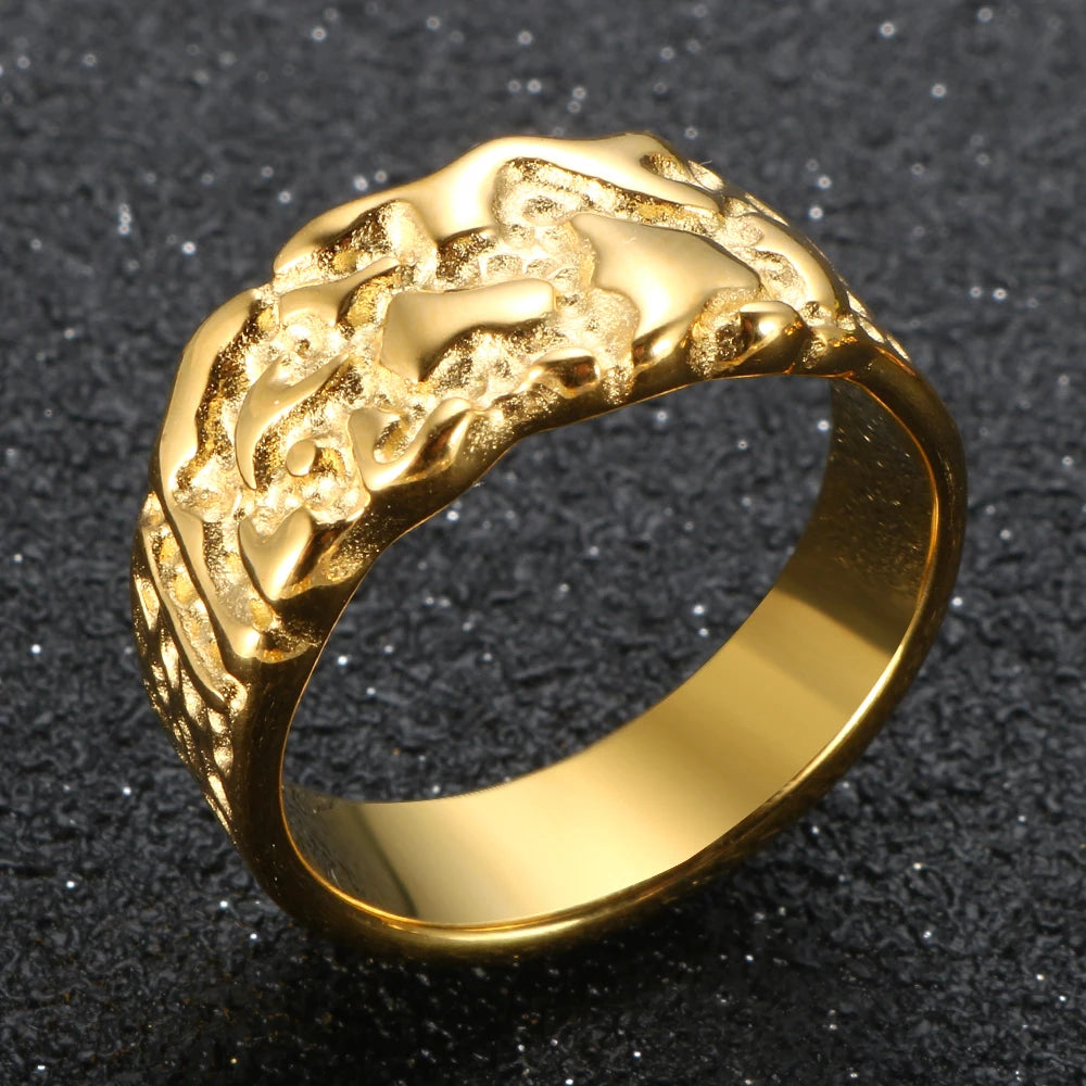 18k Gold Plated Nugget Ring