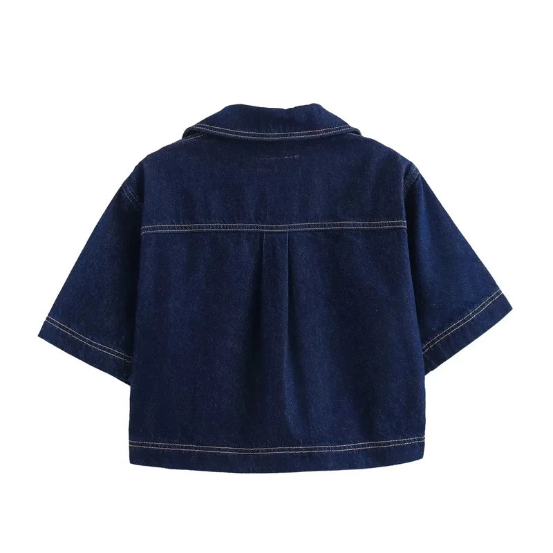 TRAF Blue Denim outfit