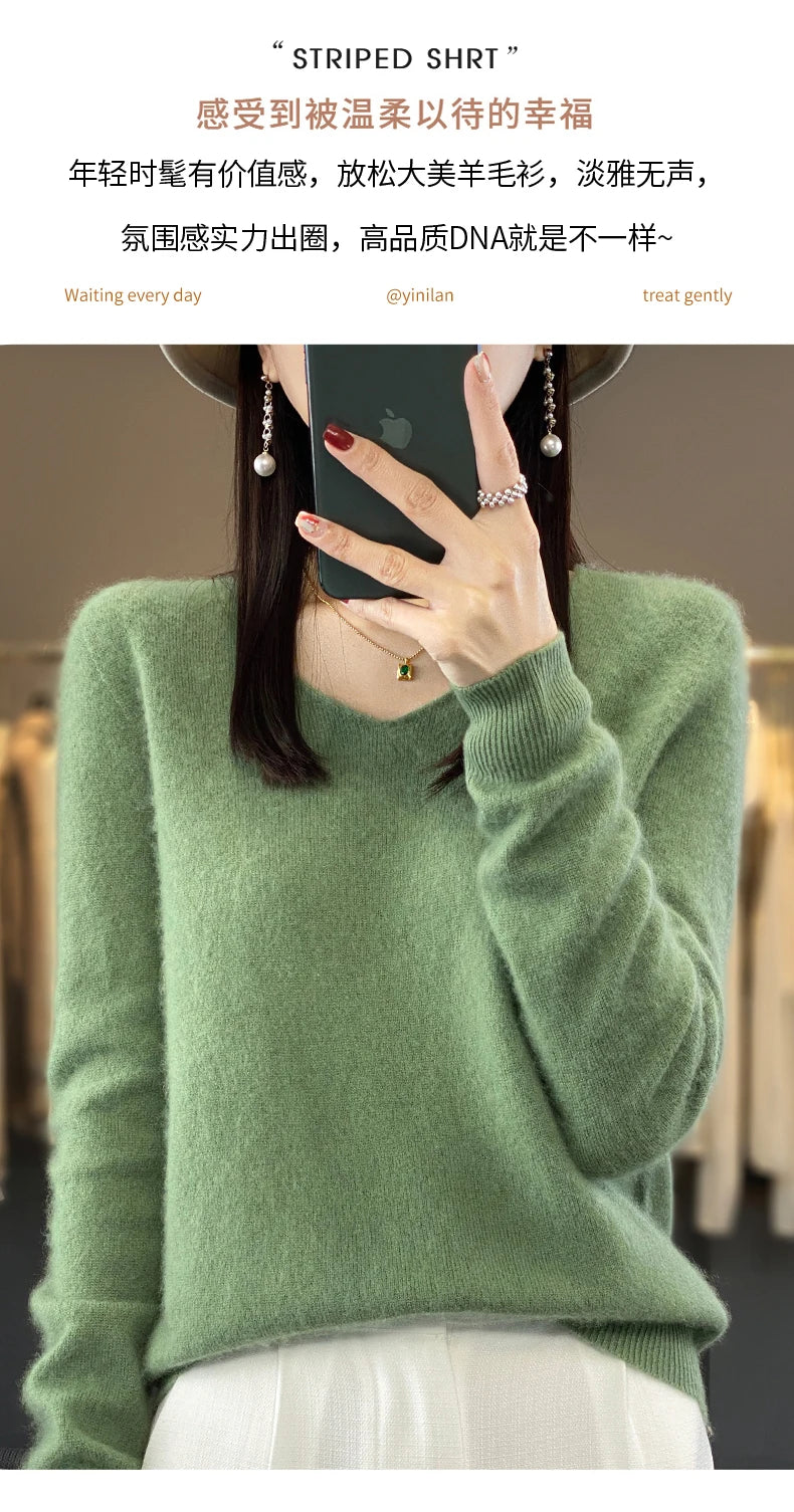 100% pure wool cashmere sweater