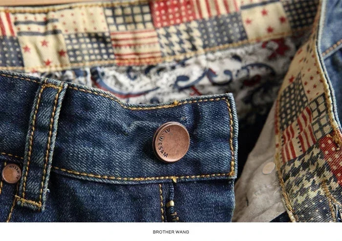 Retro Ripped Denim Shorts