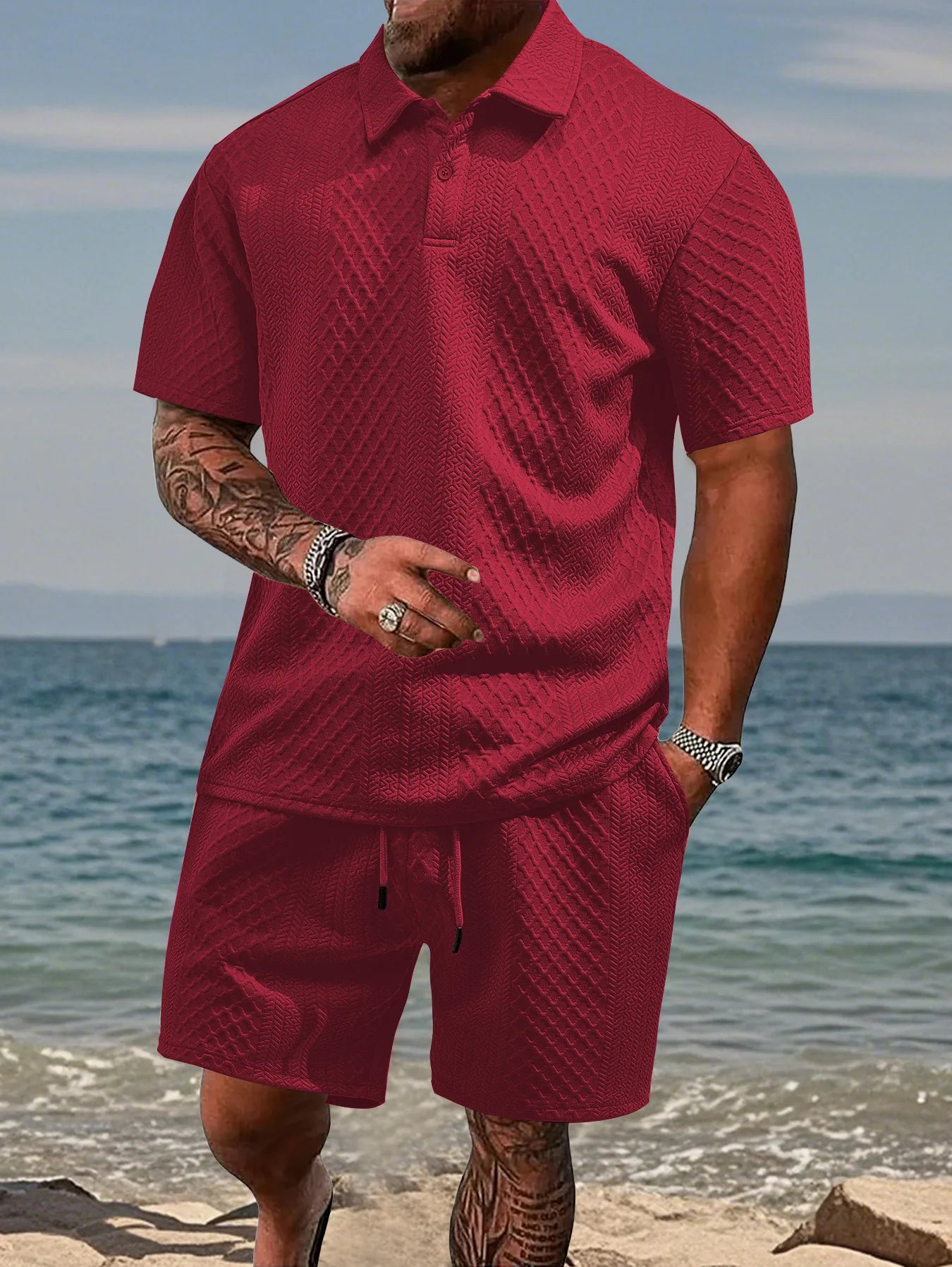 Casual Polo Shirt & Short
