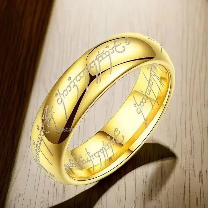 'RINGS OF POWER' 3D Carved Engraving Rings