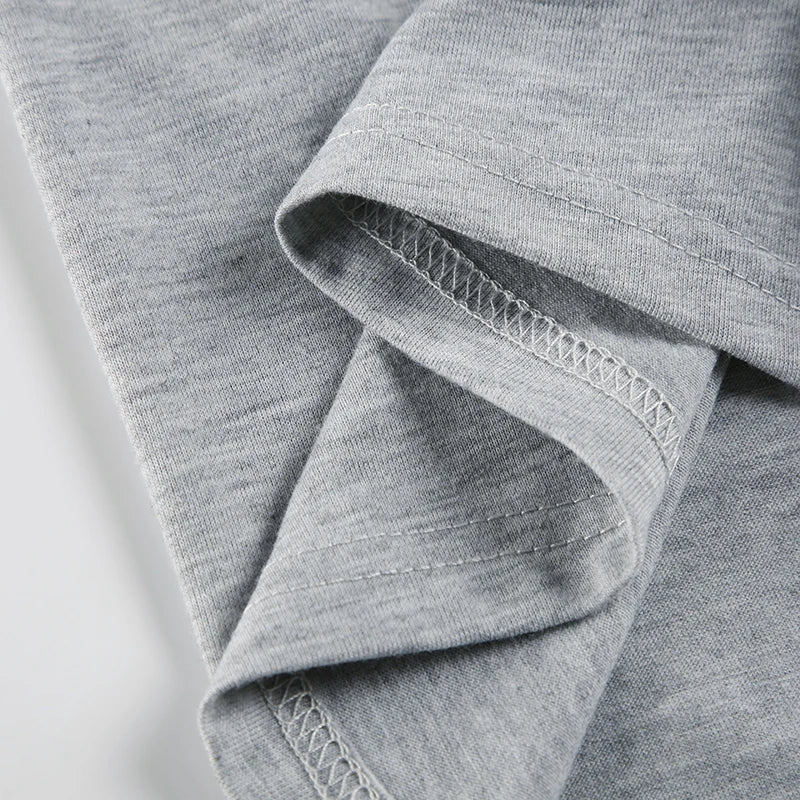 Grey Loose Rompers Fashion Button Up Full Sleeve suit