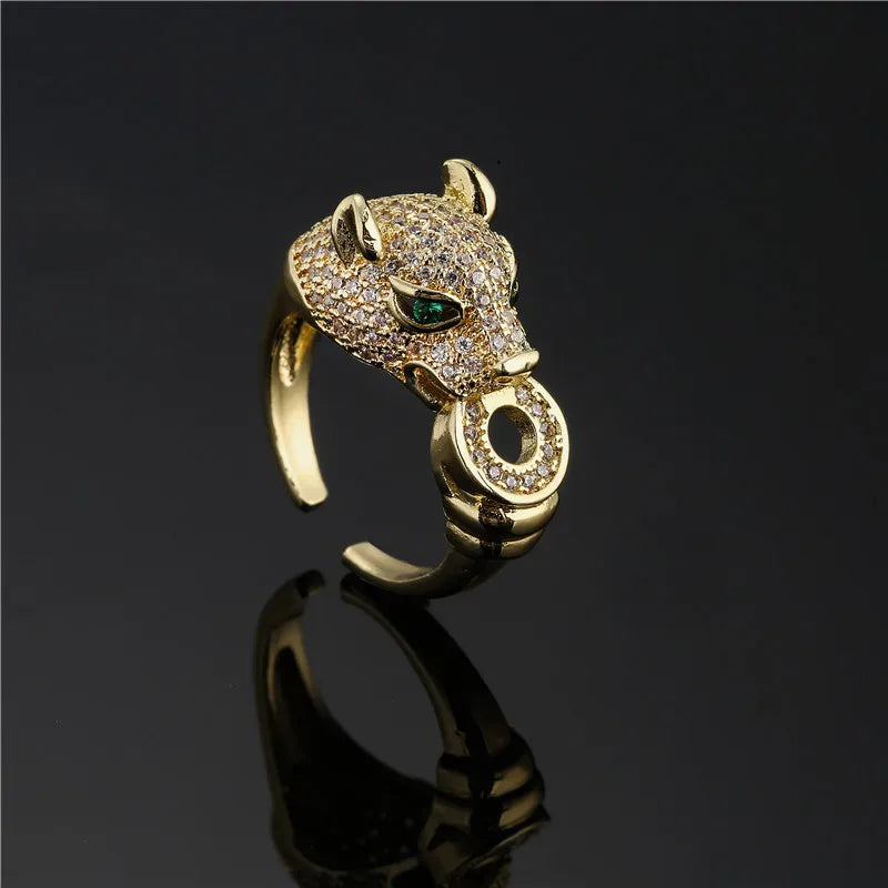18k Gold plated Leopard Shape Finger Band