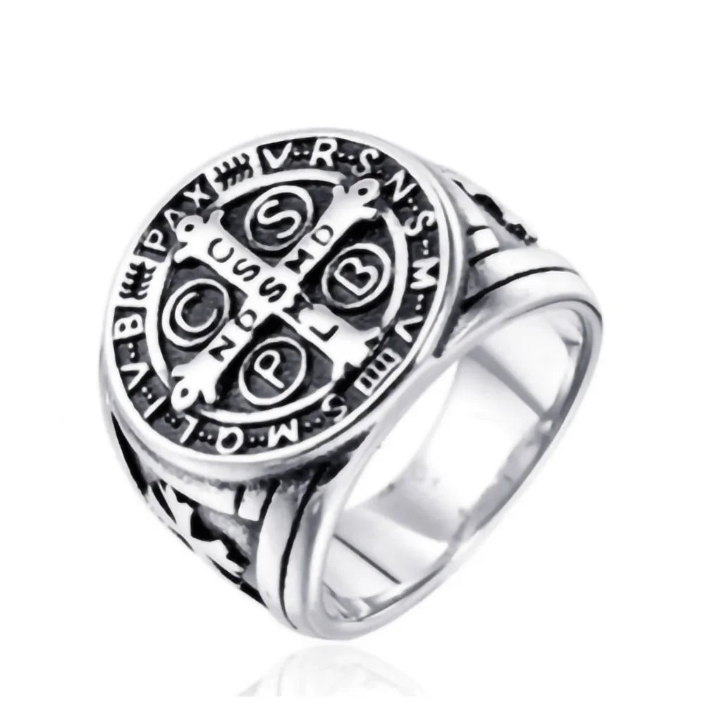Vintage Catholic Cross Rings