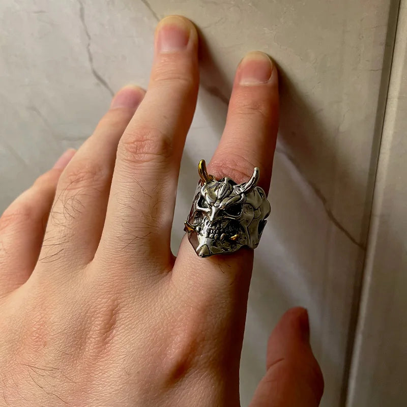 Retro Prajna Mask Ring