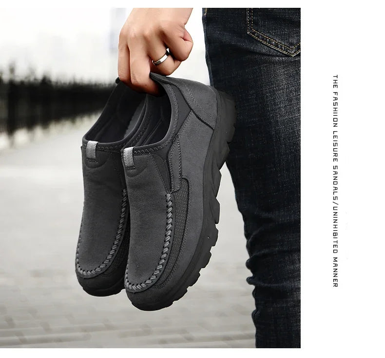 Handmade Retro Leisure Loafers Shoes