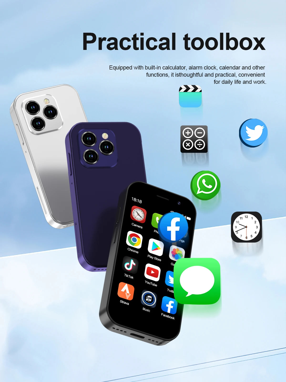 SERVO KING8000 4G Cellular Network Mini Smartphone