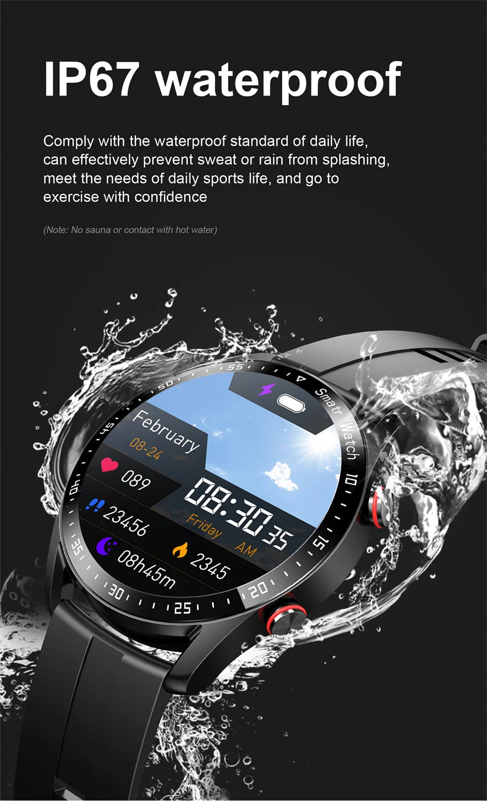 ECG+PPG Bluetooth Call Smart Watch