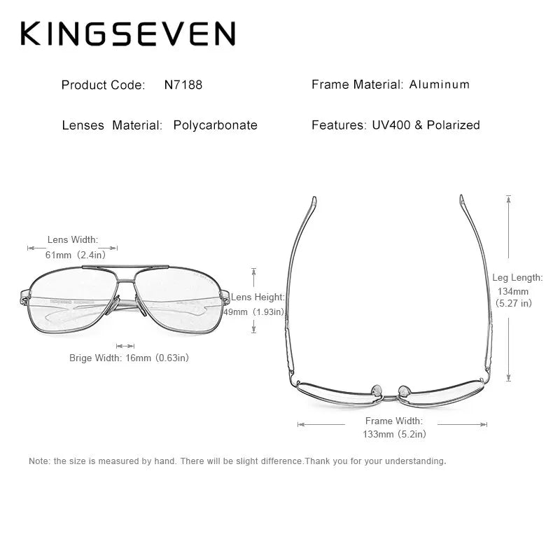 KINGSEVEN 2024 Polarized  Sunglasses