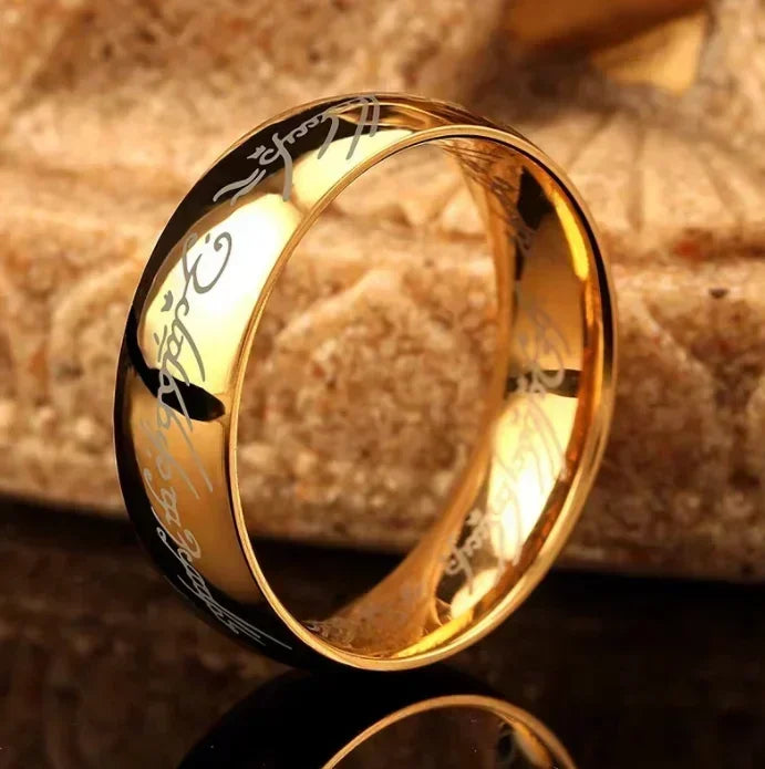 'RINGS OF POWER' 3D Carved Engraving Rings