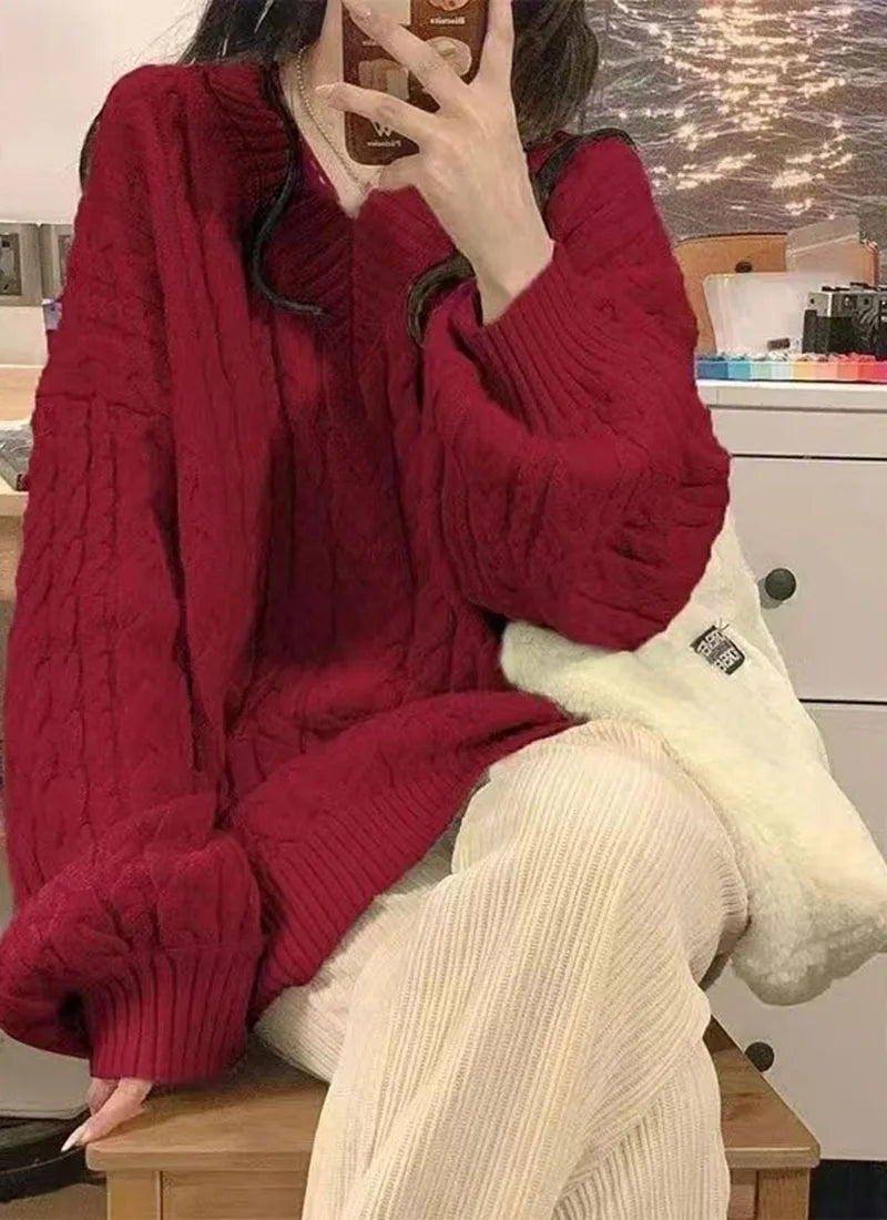 Sweater Harajuku  Knitted Pullovers