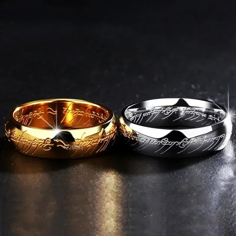 'RINGS OF POWER' 3D Carved Engraving Rings
