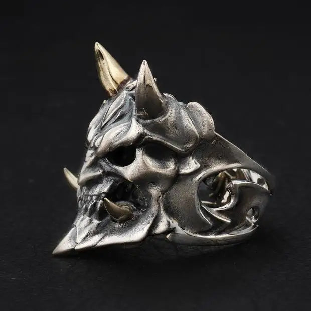 Retro Prajna Mask Ring