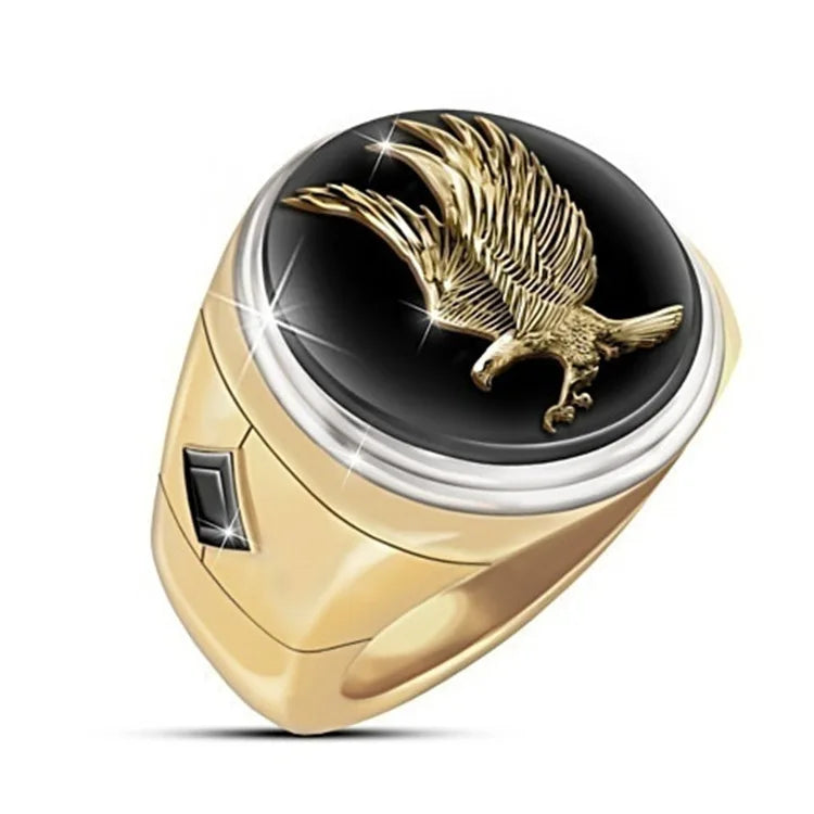 Eagle Enamel Rings