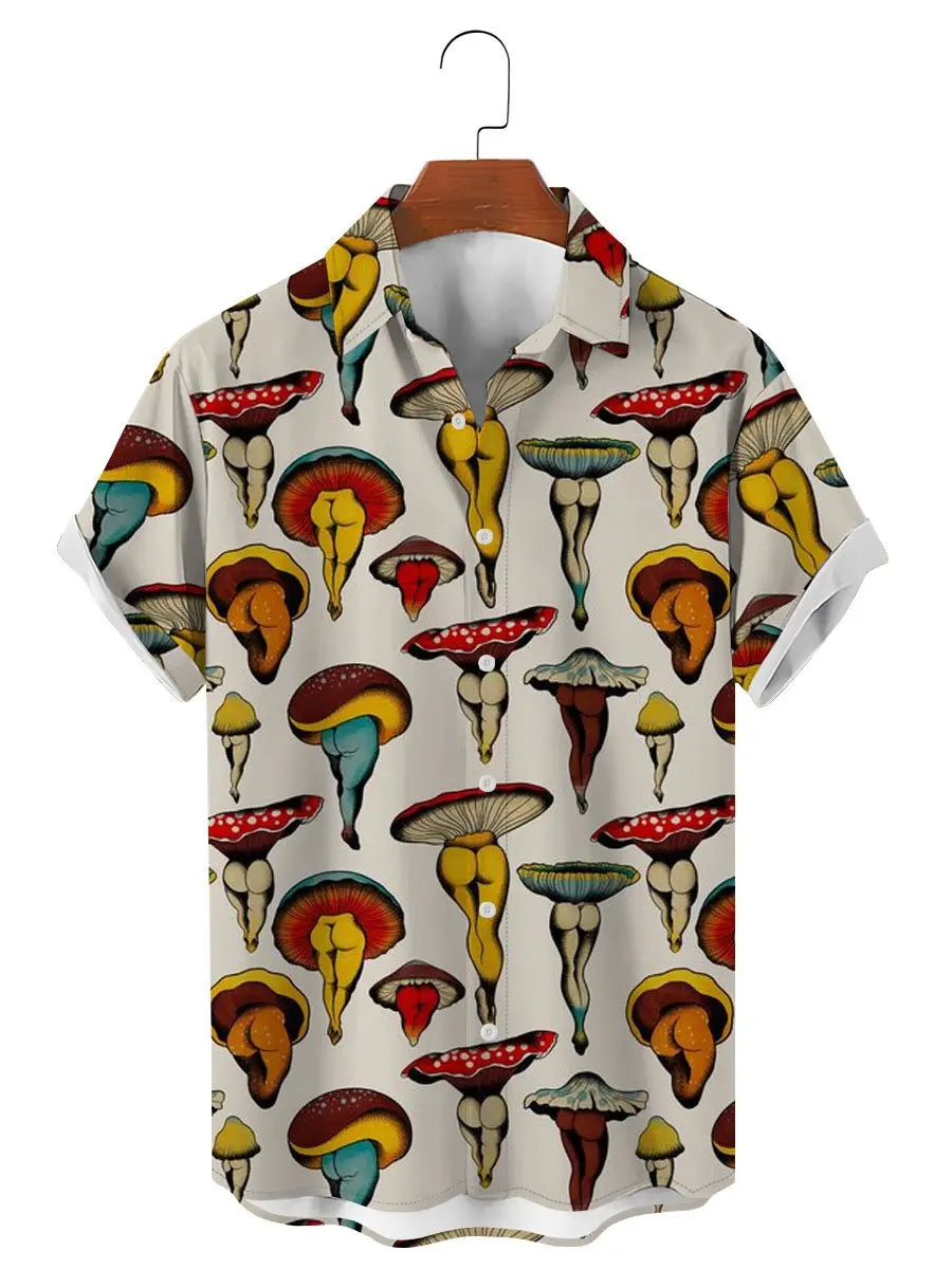 Hawaiian 3D Print Art Graphics Shirts