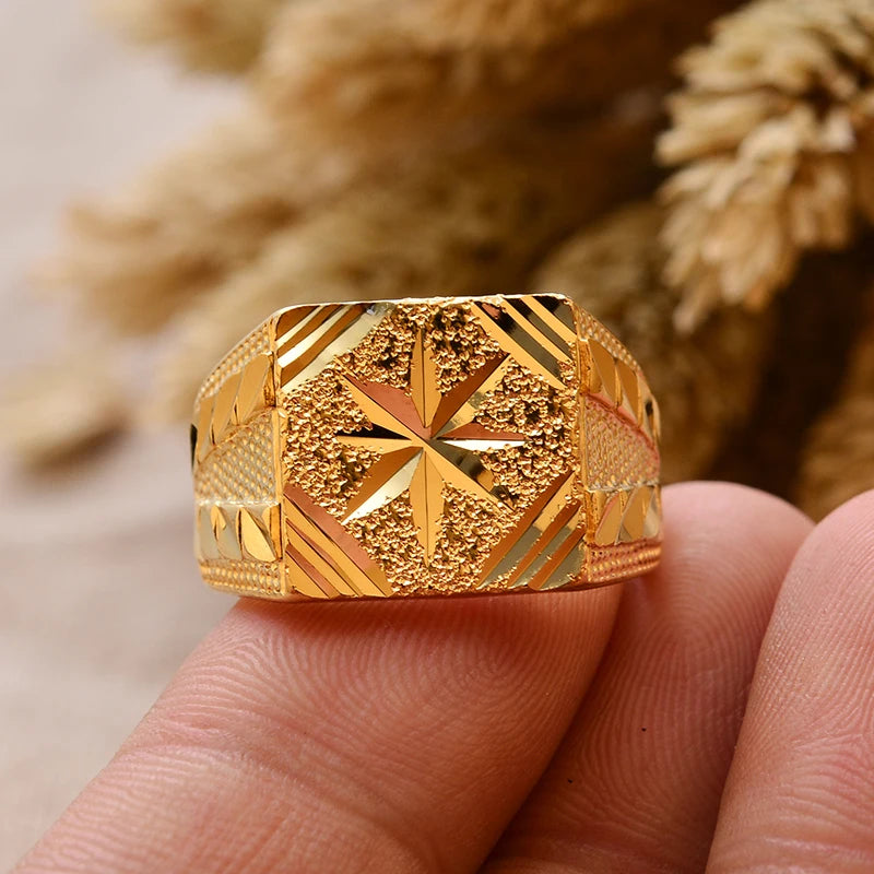 24k gold plating Dubai Middle Eastern Rings