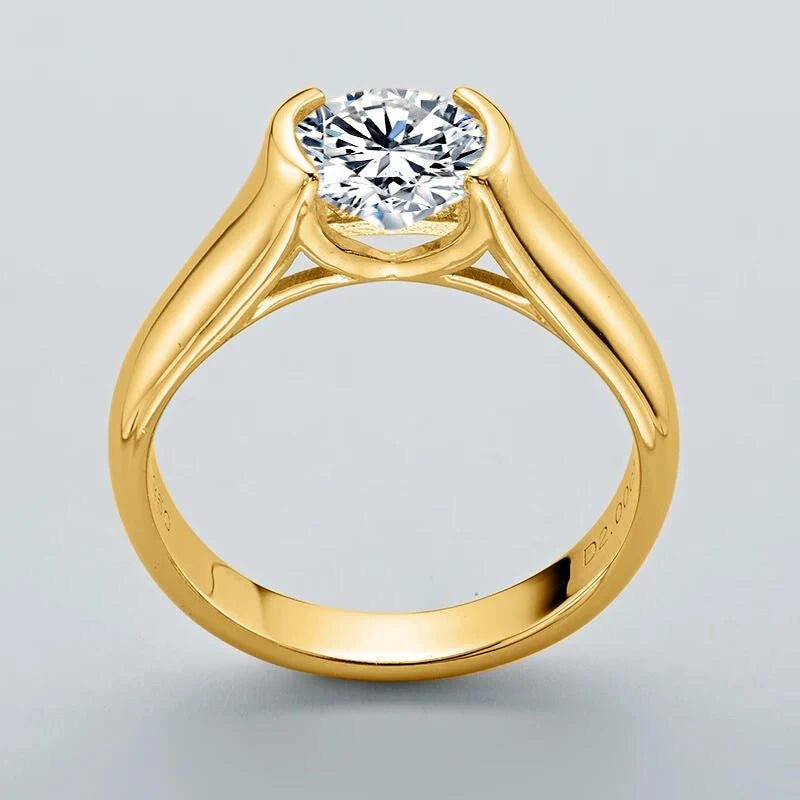 IOGOU 18K Gold Plated Engagement Rings