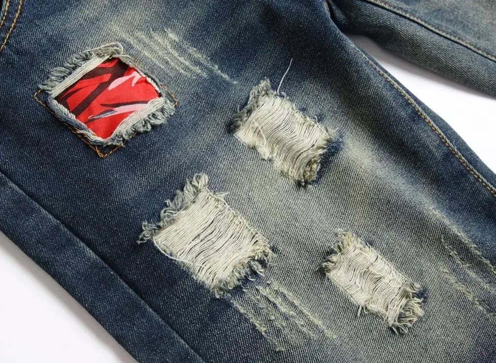 Never function Ripped Denim Shorts