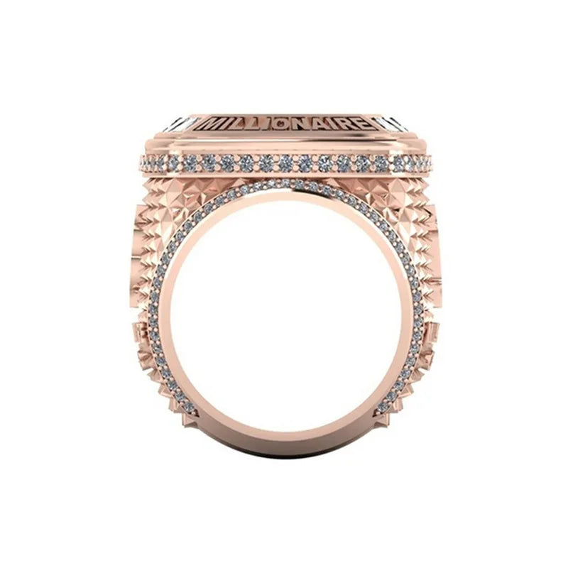 BITCOIN Commemorative rose gold color Ring