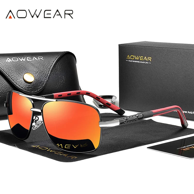 AOWEAR Retro Polarized Sunglasses