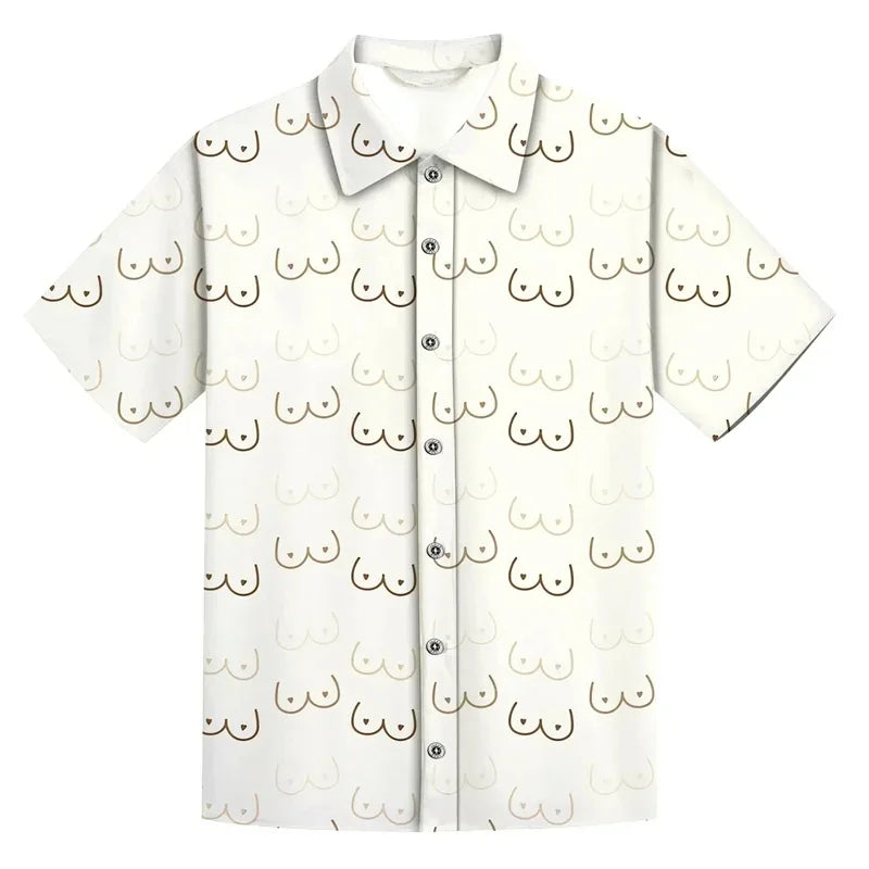 Summer Men's Shirts Beach Short Sleeve