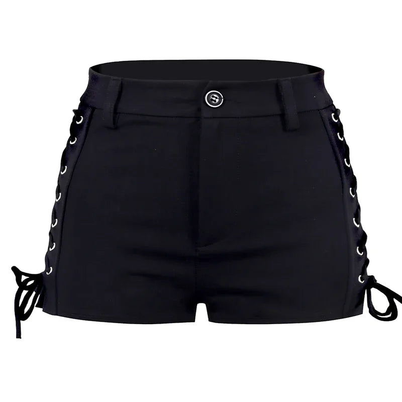 Fluorescent Green/yellow Tops Black Shorts Outfits