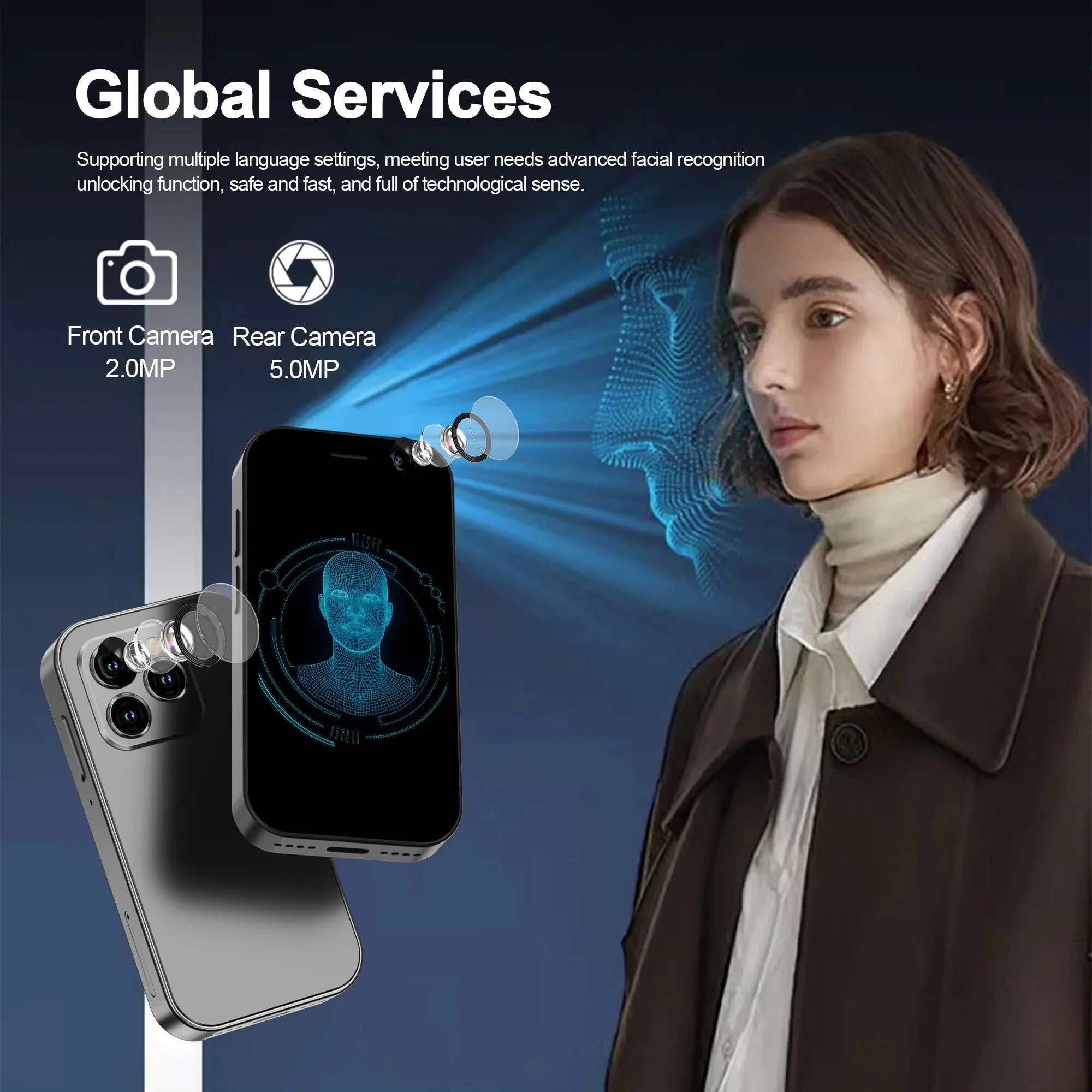 SERVO KING8000 4G Cellular Network Mini Smartphone
