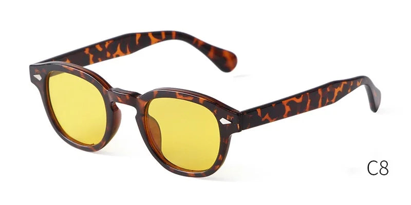 Vintage Fashion Shell Round Sunglasses