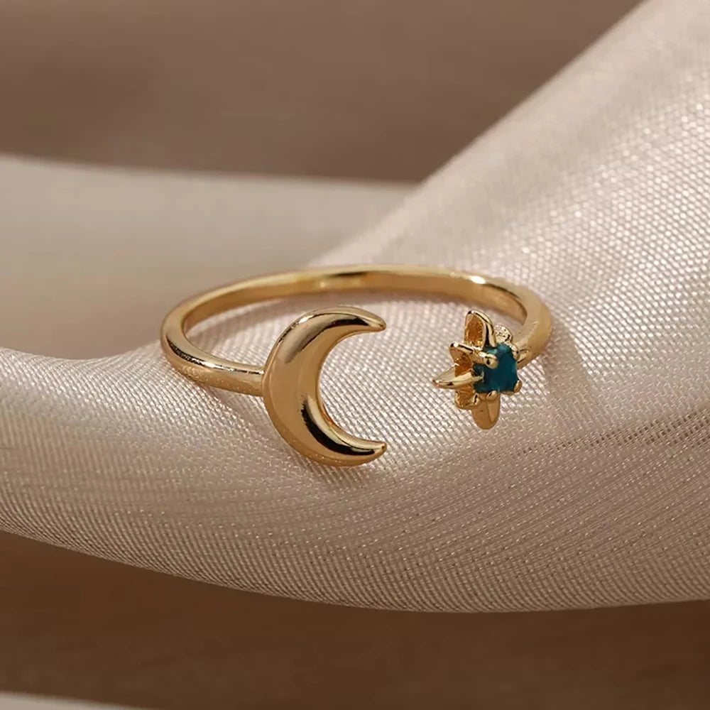 Vintage Ancient Greek Arethusa Goddess Coin Ring - gold plated