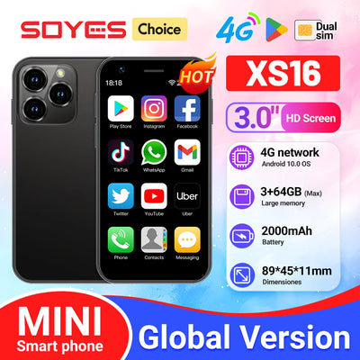 SOYES XS16 Mini 4G LTE Android10.0 Smartphone