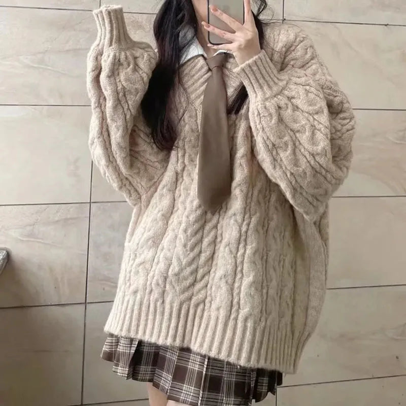 Sweater Harajuku  Knitted Pullovers
