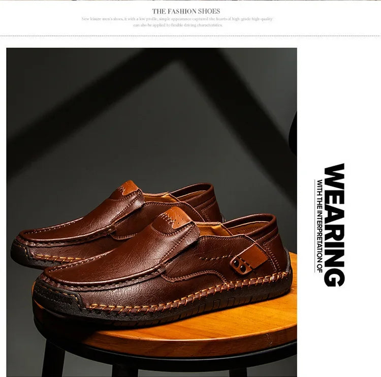 Loafers Breathable Slip on Italian  Shoes