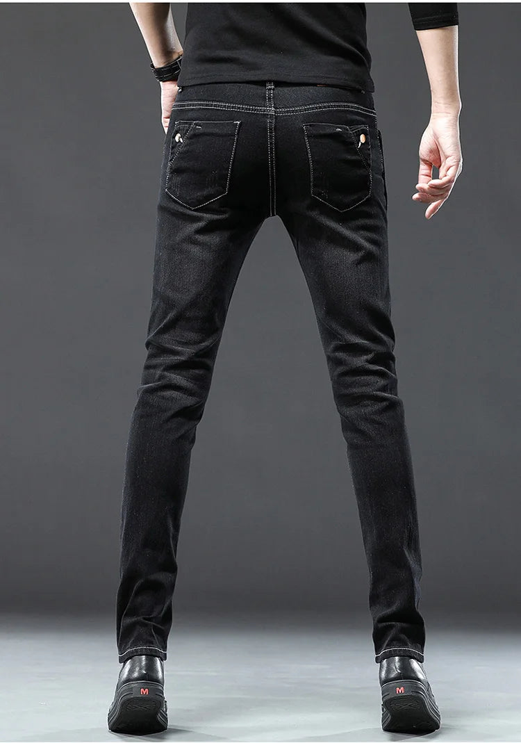 Classic Slim Vintage Fashion  Designer Jeans