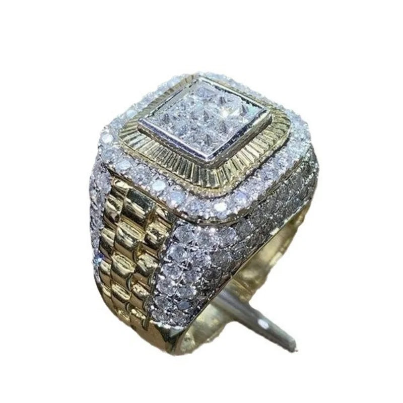 Zirconia Gold Plated Ring