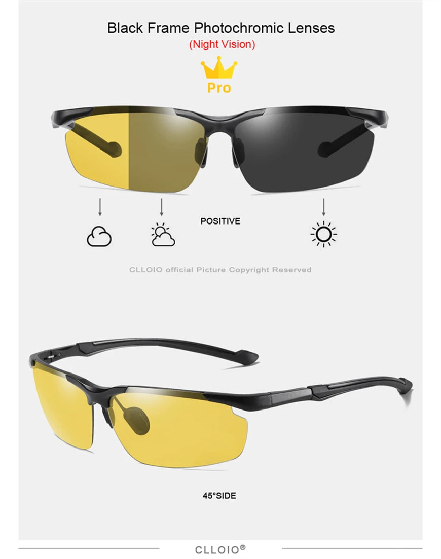 CLLOIO Aluminum Polarized Sunglasses