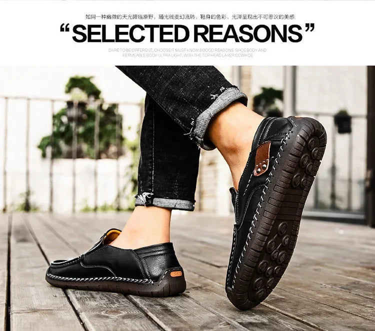 Loafers Breathable Slip on Italian  Shoes