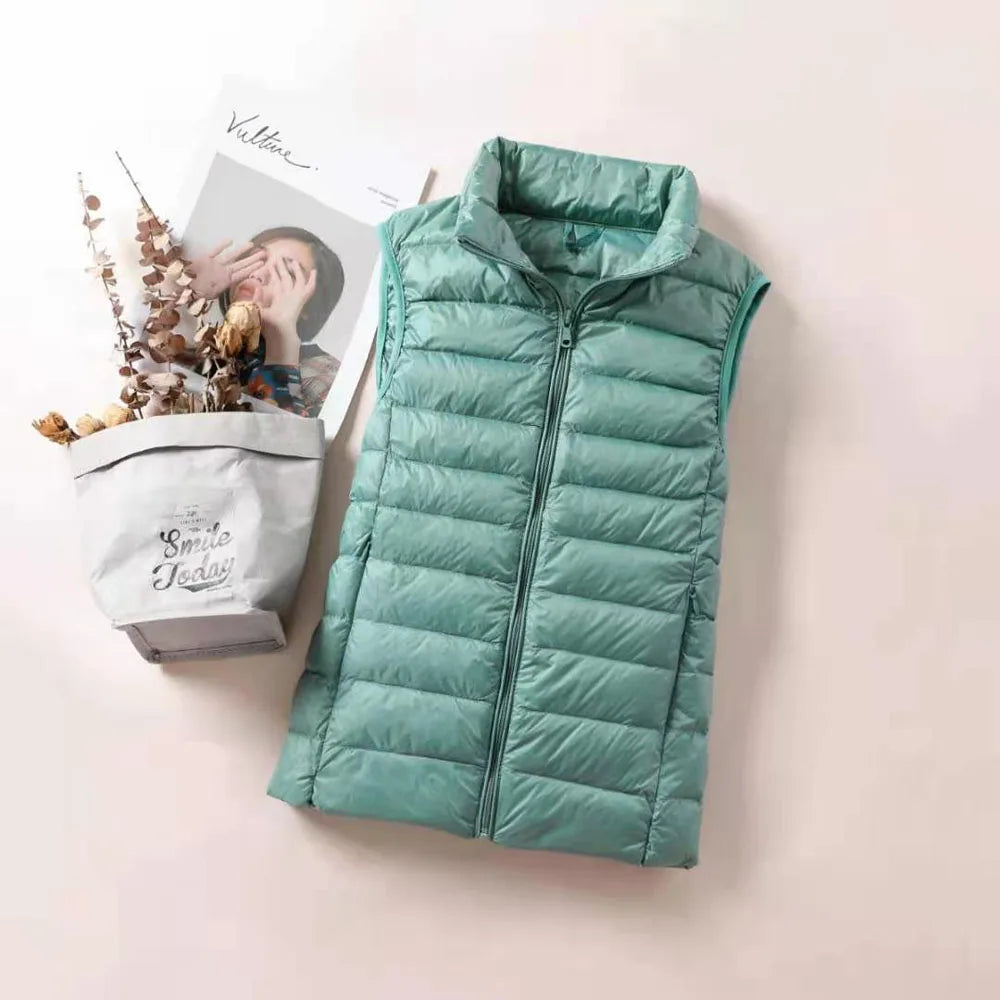 Ultra Light Down Vests Slim Sleeveless Jacket