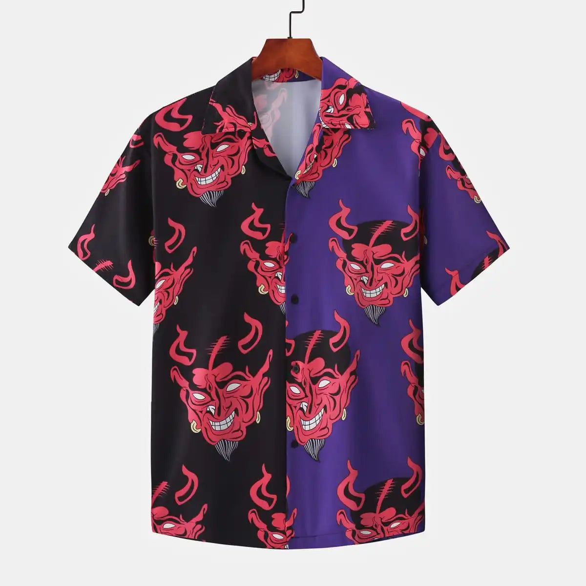 Hawaiian Devil Print Shirt