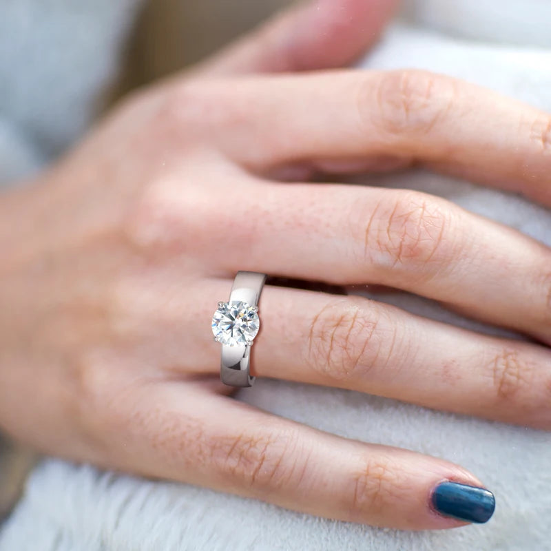 Anziw 18k Gold Plated Engagement Ring