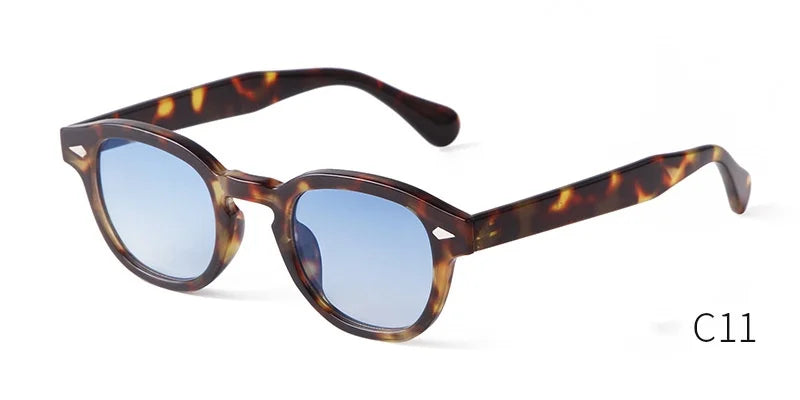 Vintage Fashion Shell Round Sunglasses