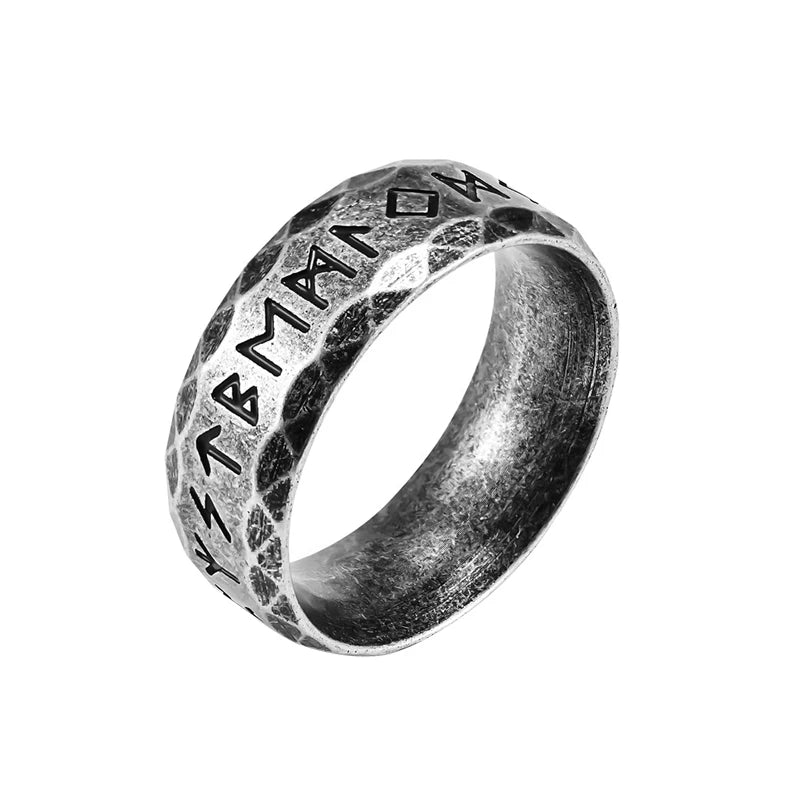 Nordic Retro Viking Rune Ring